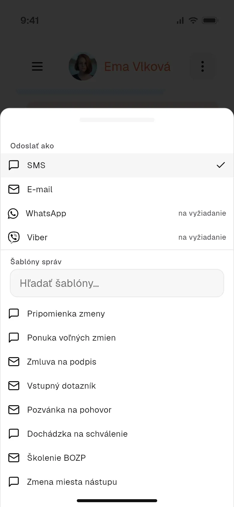 Kanály a šablóny správ